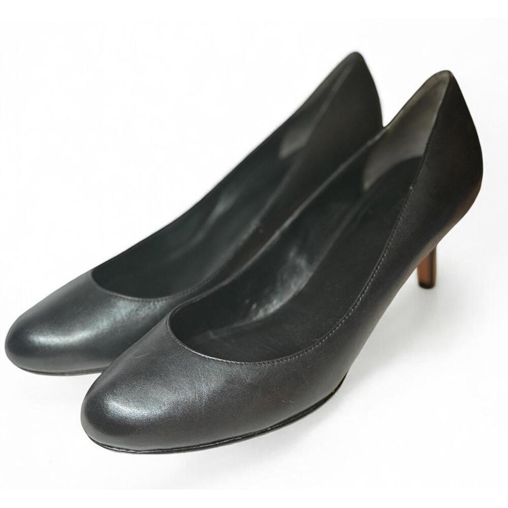 Cole Haan Womens Black Leather Pump Heels Women’s Size 10 NikeAir Soles